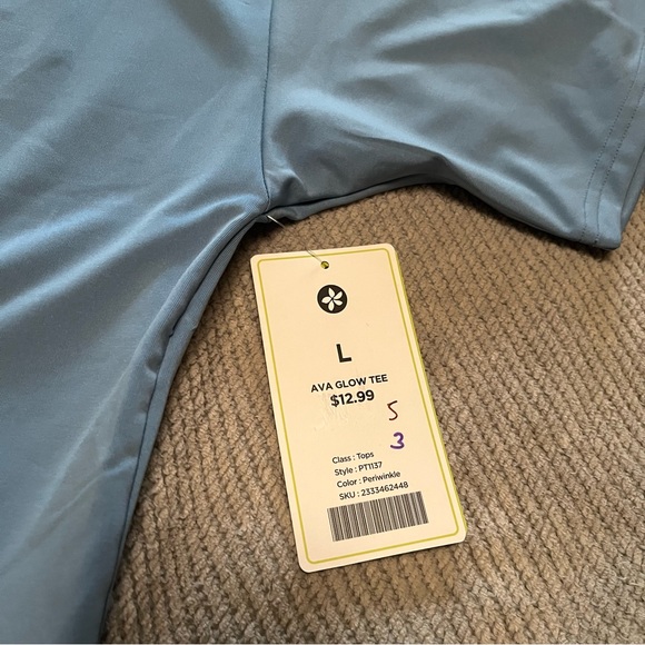 NWT Papaya Active Oversized Boxy Crop Ava Glow Tee Size Large - Picture 5 of 7